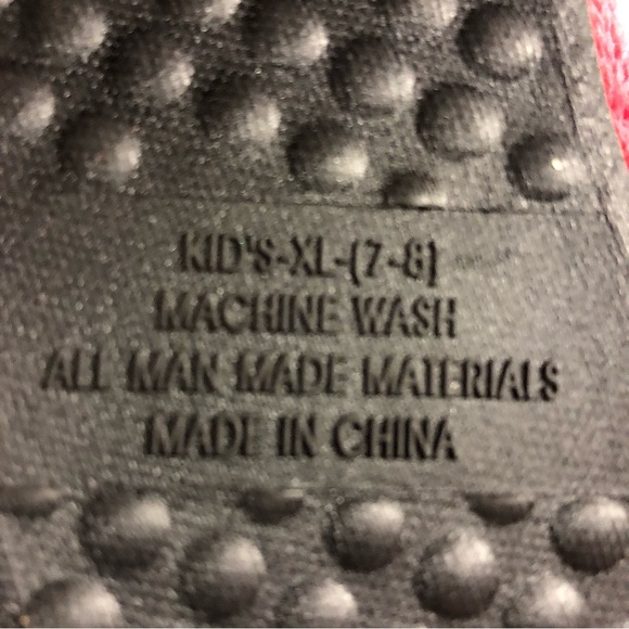 Montreal Canadiens Logo Fleece Slippers Kids XL 7-8 Blue Habs New - Picture 4 of 4